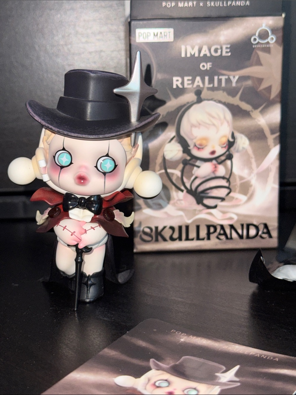 Skullpanda Image of Reality Collectible Figure - Black, Pink, Cream